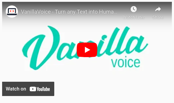 VanillaVoice demo